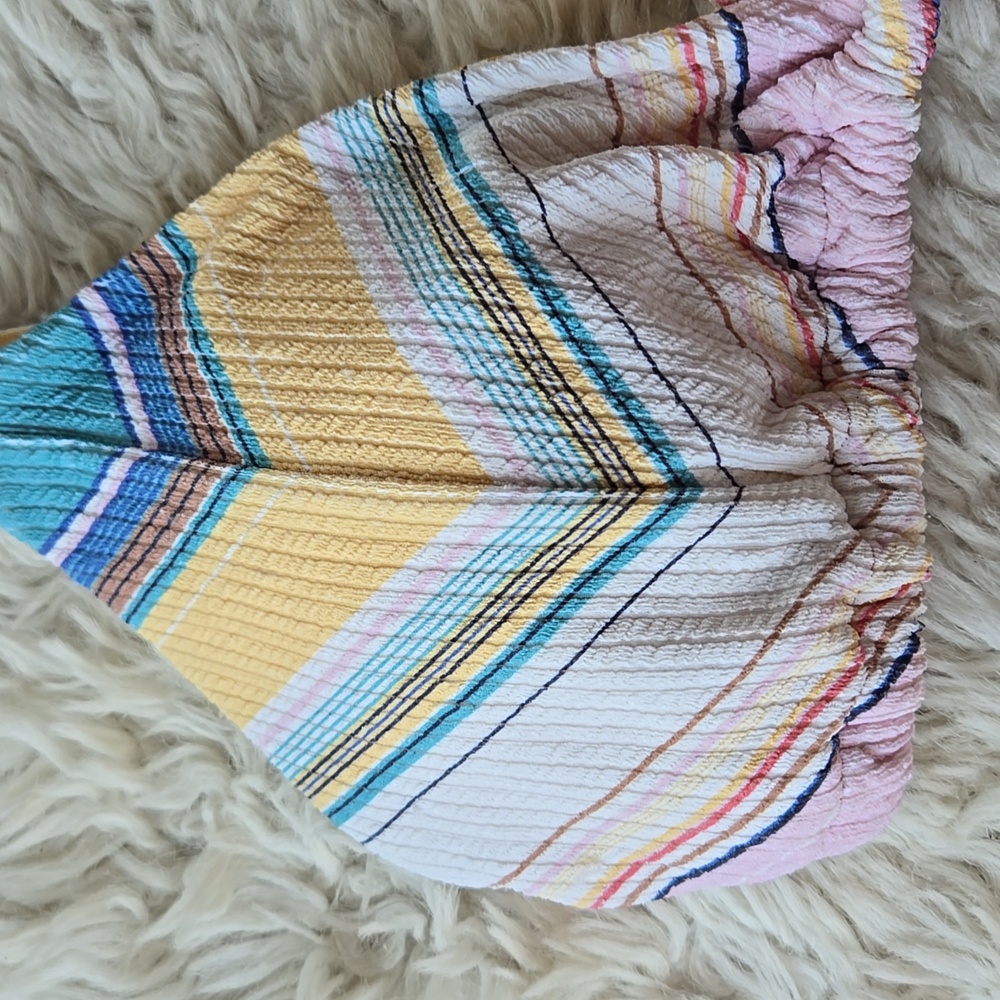NWT O'Neill Baja Stripe Cayote String Bikini Top XL - Picture 3 of 7